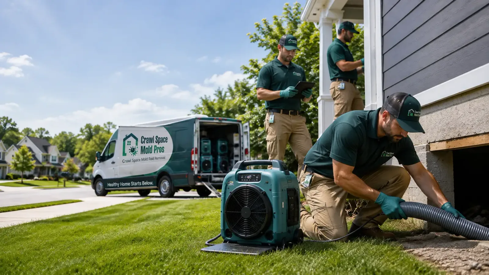 Crawl Space Mold Removal in Paradise, KS